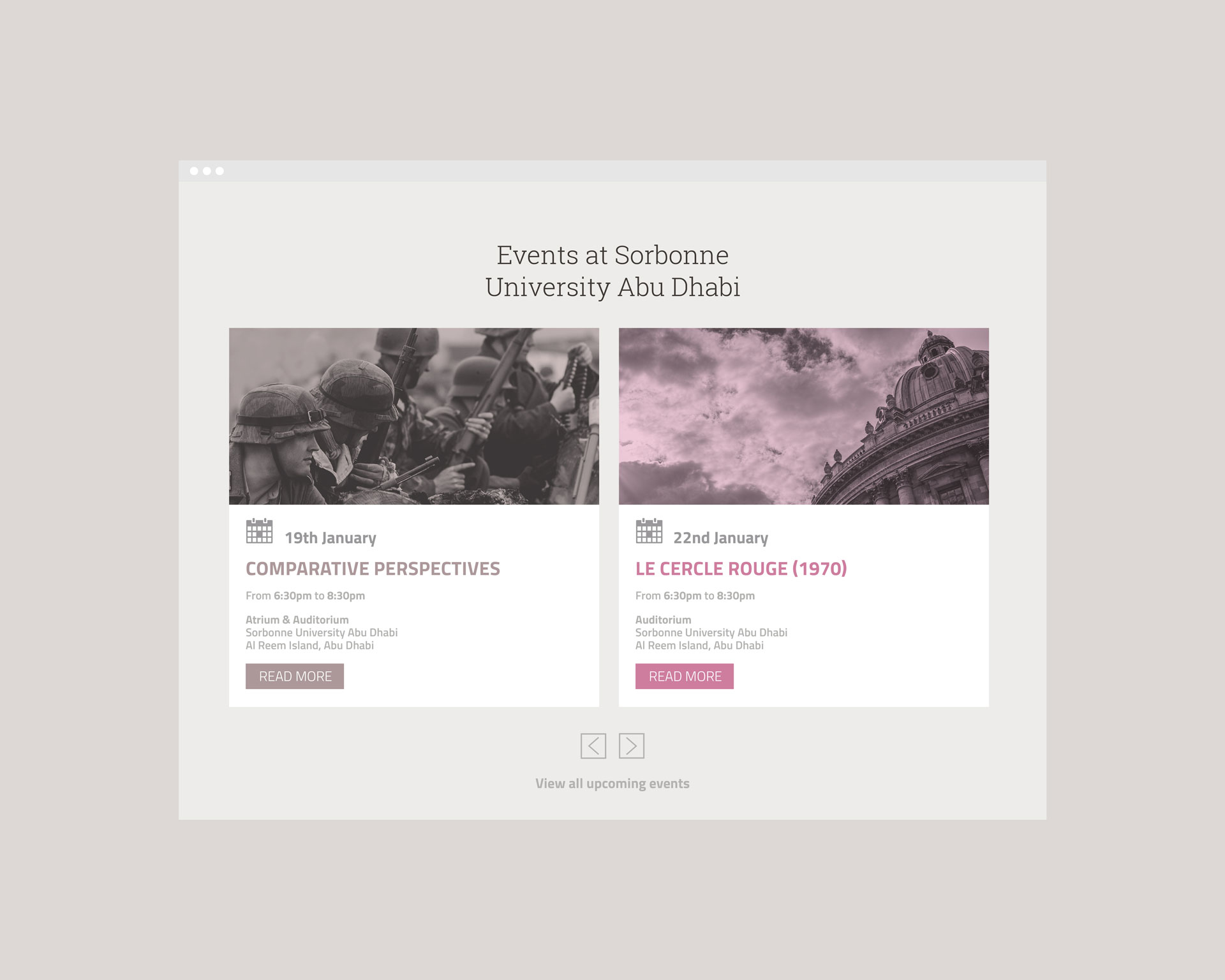 Sorbonne Website Homepage 3