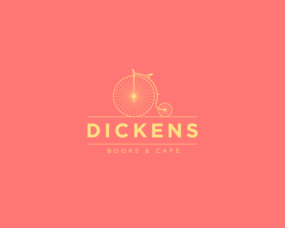 Dickens Books Cafe Branding