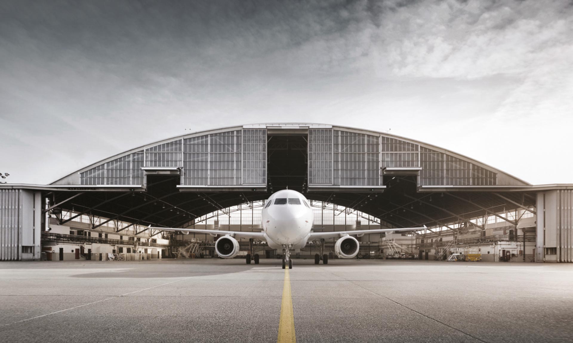 Mubadala Hangar Aircraft